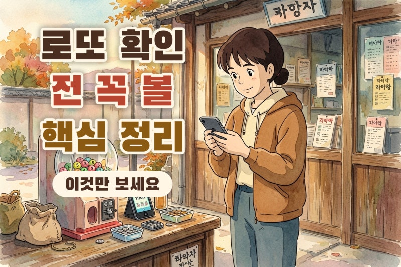 동행복권 로또 확인 전 꼭 볼 것: 인터넷 구매부터 당첨번호 데이터까지 한눈에 정리