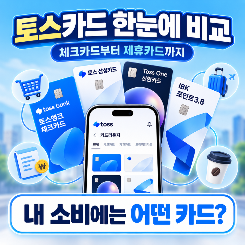 토스카드 종류와 혜택, 제휴카드 선택 기준