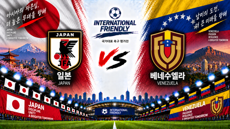일본 베네수엘라 경기 일정·예상 라인업｜9월 28일 A매치 승부예측