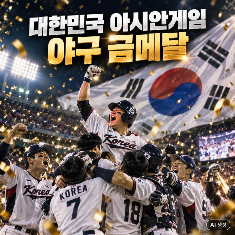 한국 야구, 일본 꺾고 아시안게임 5연패!