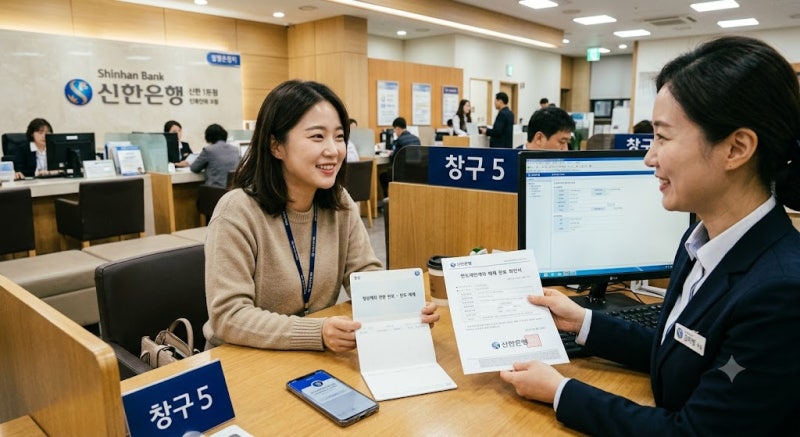 국민은행/신한은행 한도제한계좌 해제 서류 및 증빙 방법