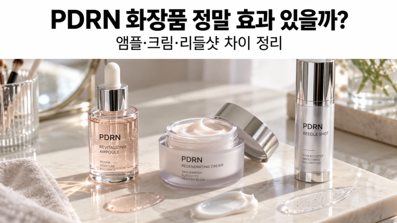 PDRN 화장품 정말 효과 있을까? 앰플·크림·리들샷 차이 정리
