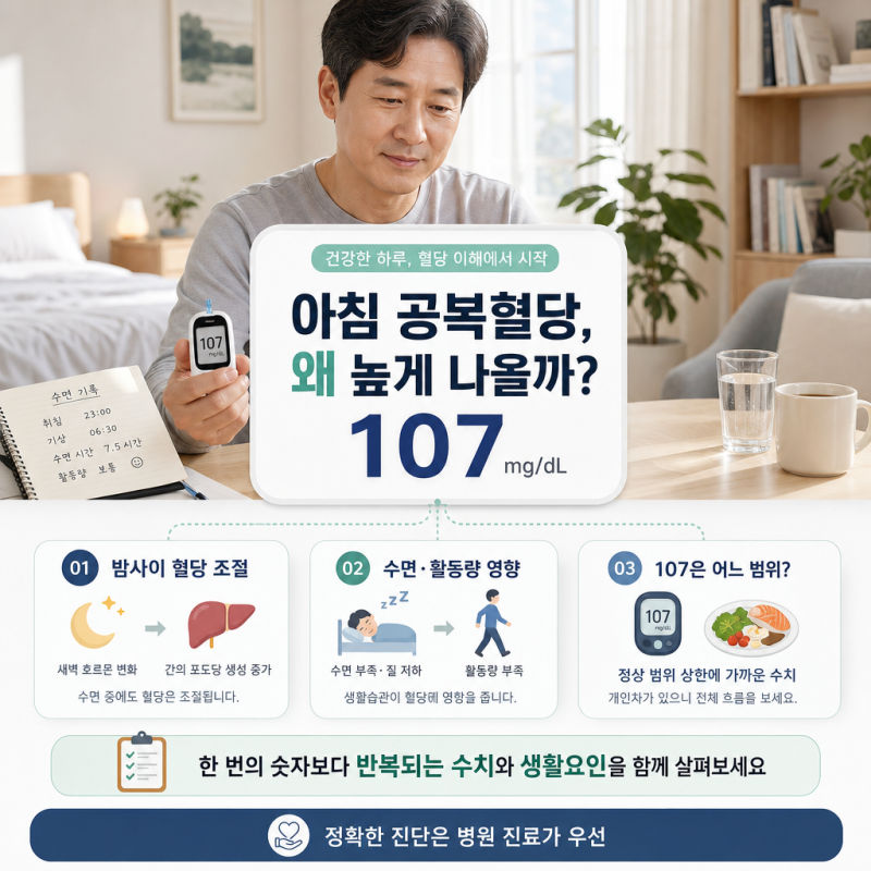 공복혈당 높은이유와 공복혈당장애, 아침 수치 및 수면 (+107 원인)
