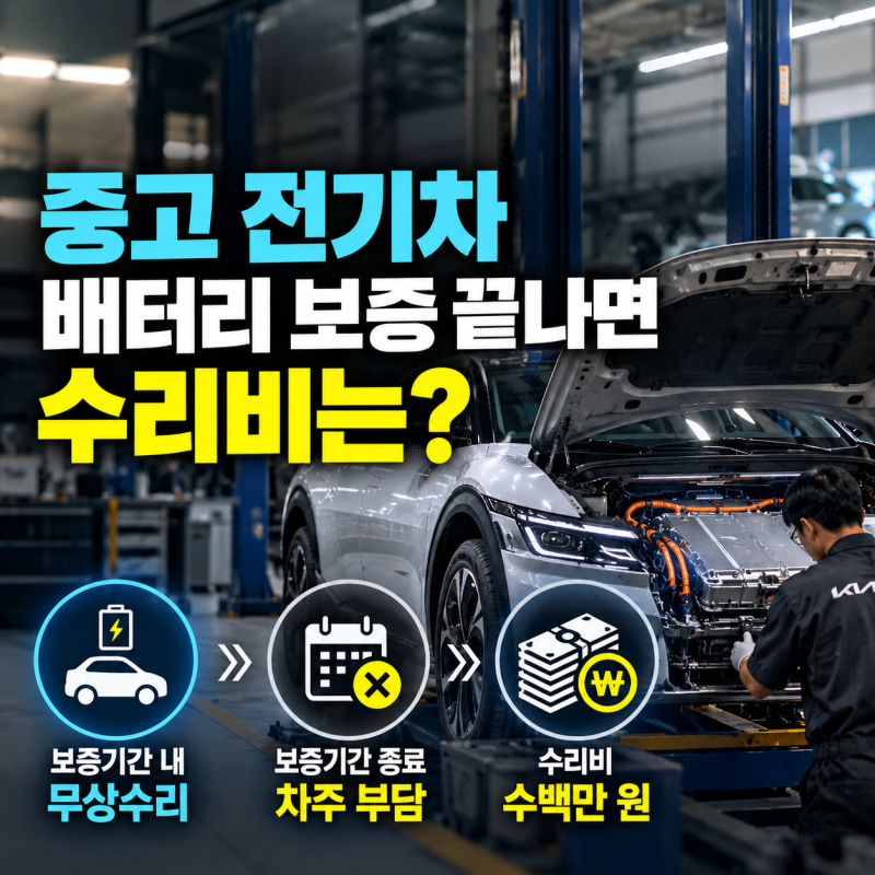중고 전기차 배터리 보증 끝나면? 수리비는 누가 부담할까?