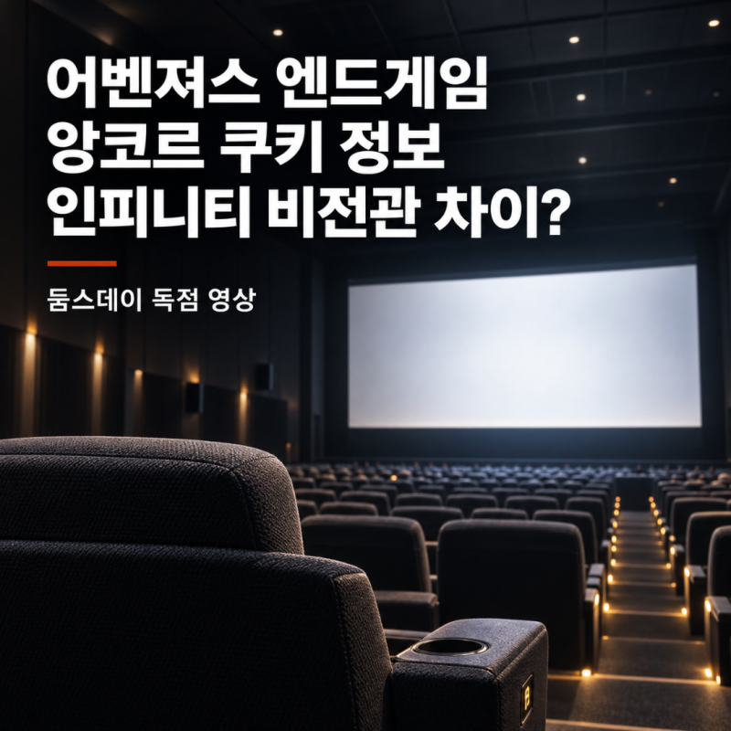 "같은 영화, 다른 쿠키" 어벤져스 엔드게임 앙코르 재개봉 쿠키 영상 상영관 차이