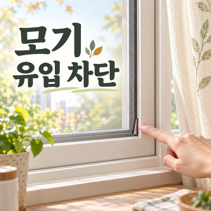 집안 모기 퇴치, 유입 경로 막는 방법 정리