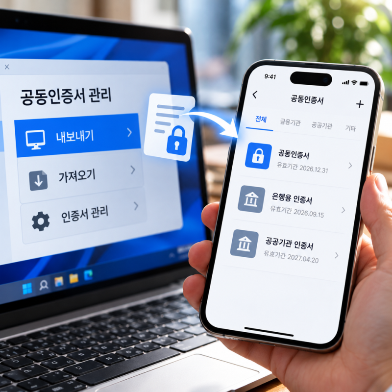 “새 휴대폰에 인증서가 없다면” 공동인증서 가져오기 PC·스마트폰 옮기는 법