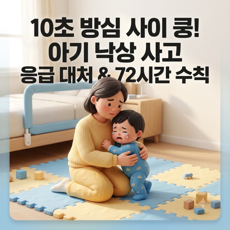 10초 방심한 사이 쿵! 아기 침대·소파 낙상 사고, 당황하지 않고 대처하는 72시간 관찰 수칙 & ....