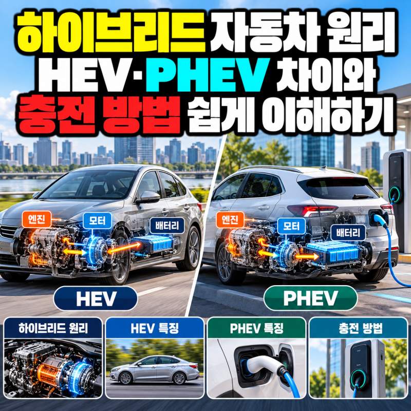 하이브리드 자동차, 뜻부터 원리와 충전 방법까지 알아보기