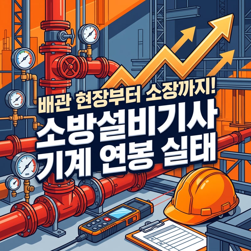 소방기계기사 배관 현장직과 소방설비기사 기계 실질 연봉 분석