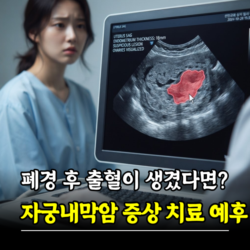 폐경 후 출혈이 생겼다면? 자궁내막암 증상 치료 예후