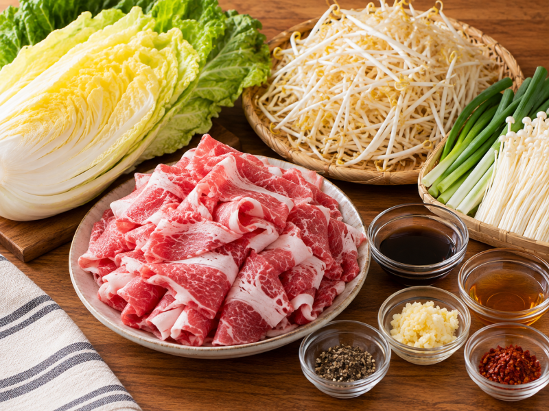 일주일 -3kg 살이 쏙 빠지는 다이어트 차돌박이 알배추 숙주찜 레시피