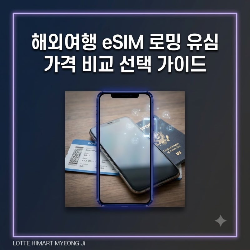 해외여행 eSIM 로밍 유심 가격 비교 선택 가이드