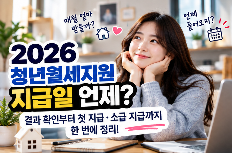 2026 청년월세지원 지급일 언제? 결과 확인부터 첫 지급·소급 지급까지 정리