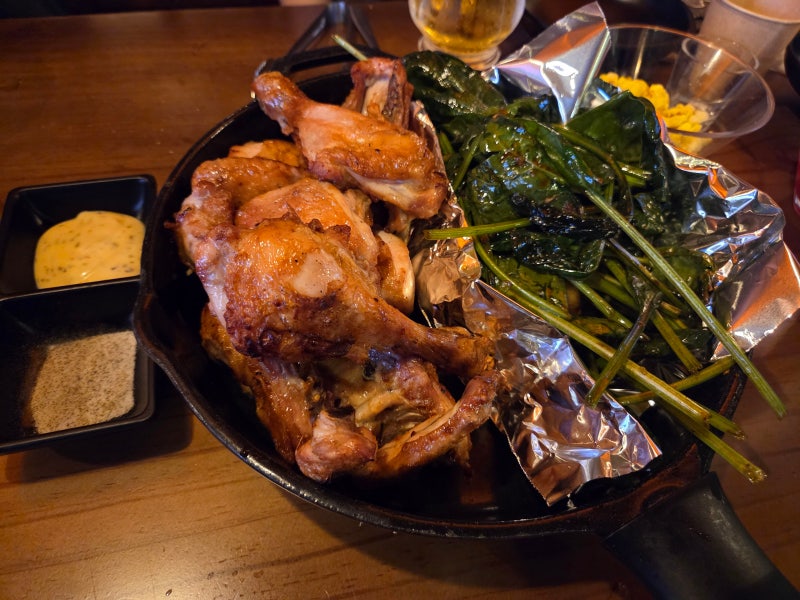 [종합운동장 잠실새내역] 800도 숯불 직화 치킨 바베큐 전문 맛집 ｜숯탉 잠실새내점 재방문 ....