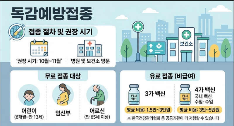 독감예방접종 비용