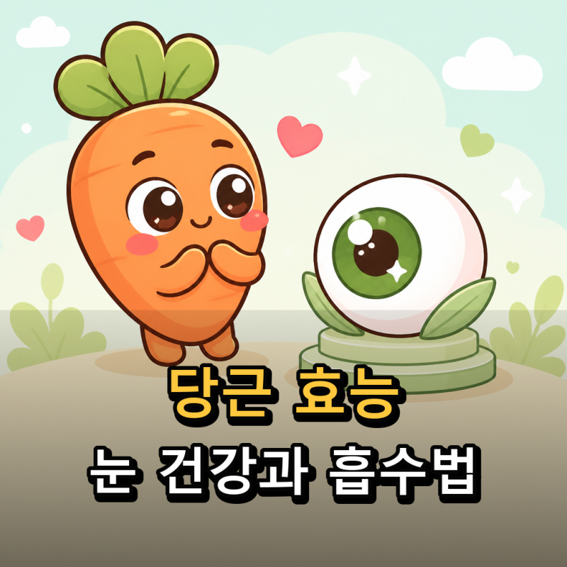 “당근을 먹으면 시력이 좋아질까?” 눈 건강 도움과 흡수 높이는 조리법