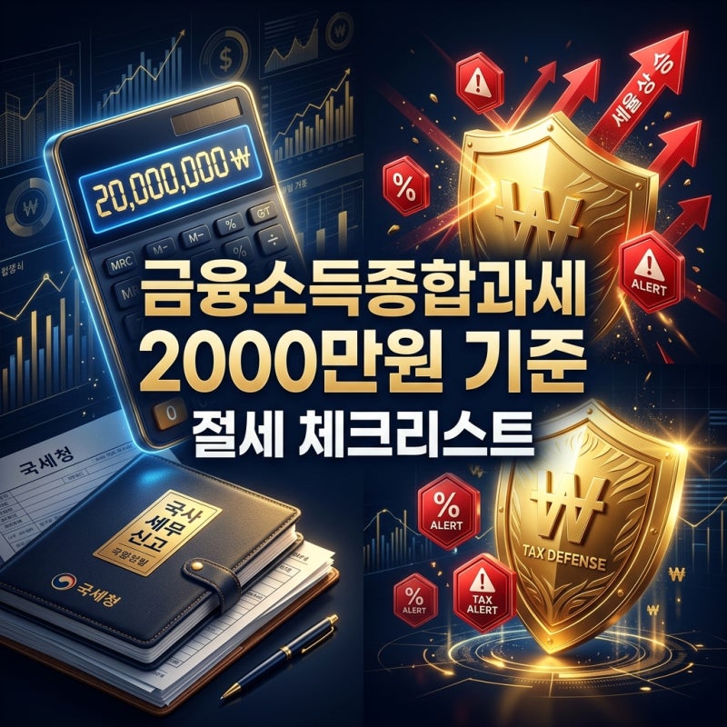 금융소득종합과세 2000만원 기준, 절세 체크리스트