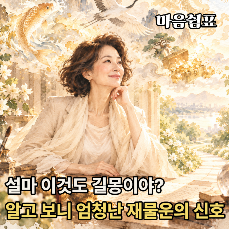 “똥꿈도 돼지꿈도 아니래요..” 꿈해몽 전문 역술가가 말하는 횡재수 터지는 의외의 길몽 5....