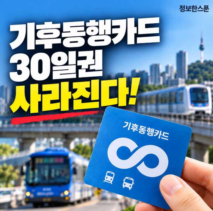 “기후동행카드 30일권 사라진다” 10월부터 뭐로 바뀌나? 기후동행패스 차이 총정리