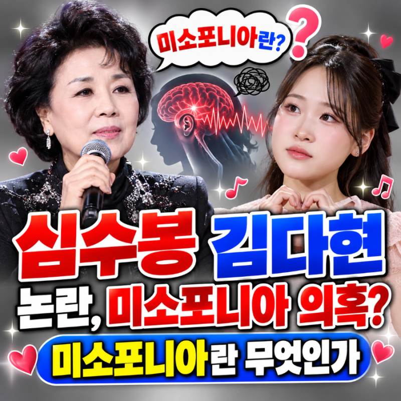 심수봉 김다현 논란, 미소포니아 의혹? 미소포니아란 무엇인가