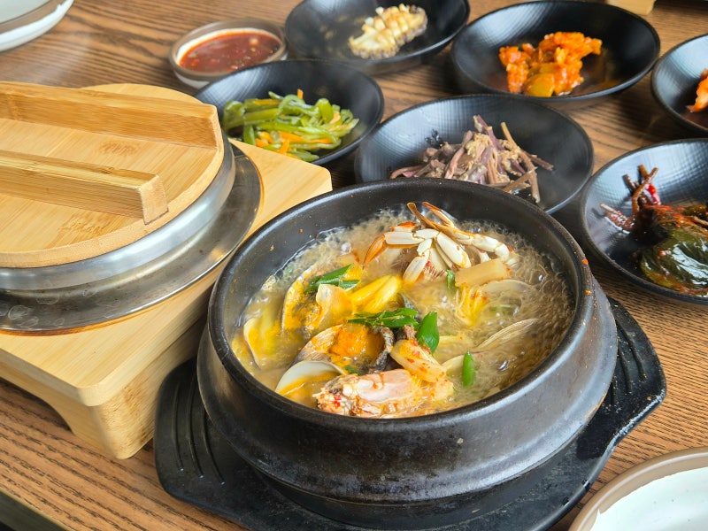 제주온솥 제주공항점 도두 무지개해안도로 제주공항 근처 해물뚝배기 맛집