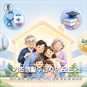 2026 기초생활수급자 조건과 혜택, 신청방법 등 총정리