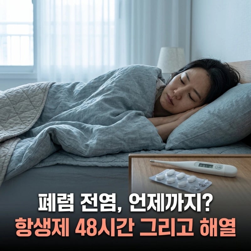폐렴 전염, 항생제 먹기 시작하면 바로 괜찮을까?