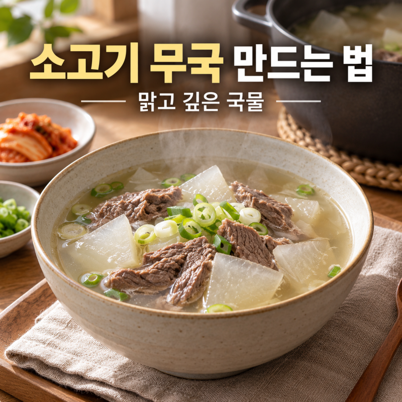 소고기 무국 만드는 법, 맑고 깊은 국물 내는 간단한 황금비율