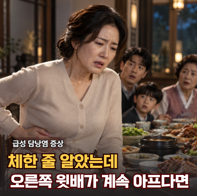 "체한 줄 알았는데 왜 계속 아프지?" 급성 담낭염 증상은 어떻게 다를까?