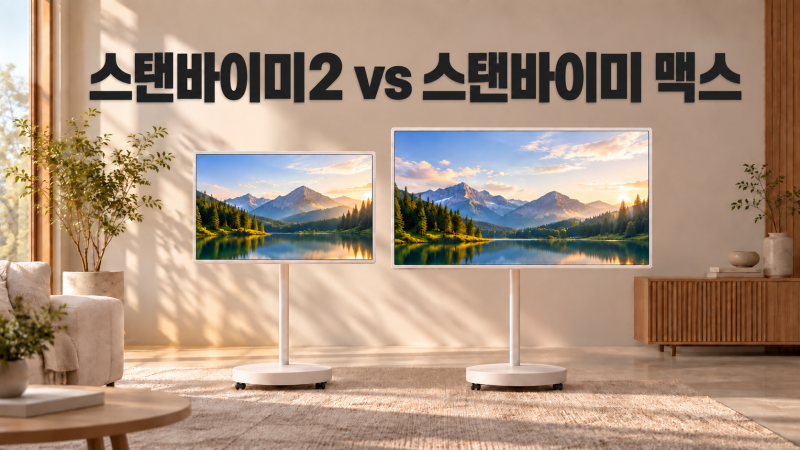 스탠바이미2vs스탠바이미2 max, 매장 가서 크기 화질 음향 확인했어요