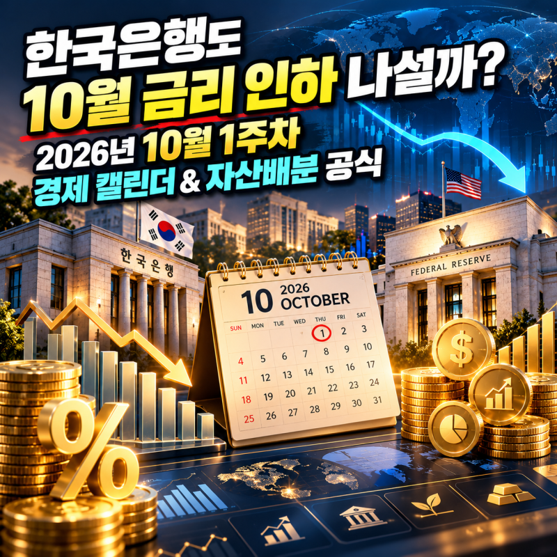수도권 집값 vs 내수 부진의 딜레마: 한국은행 10월 기준금리 피벗 가능성과 수혜 자산 총정리