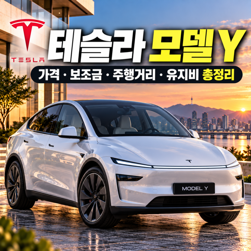 테슬라 모델Y 가격 총정리｜보조금·주행거리·유지비까지