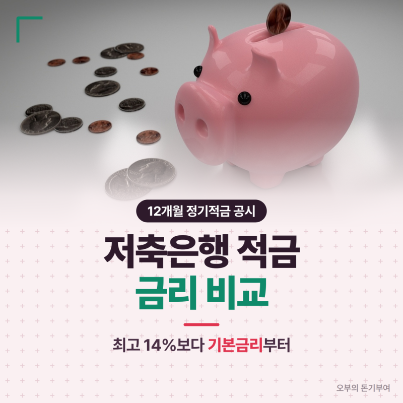 저축은행 적금 금리 비교, 최고 14%보다 기본금리를 먼저 봐야 하는 이유