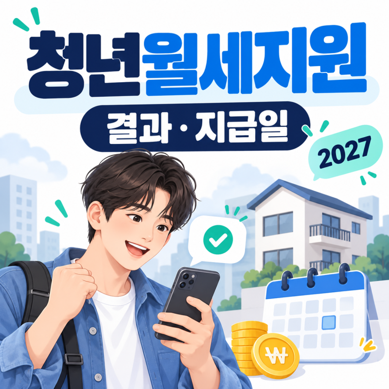 청년월세지원 2026 결과 확인, 지급일은 언제? 2027년 월 274만원 기준 달라진다