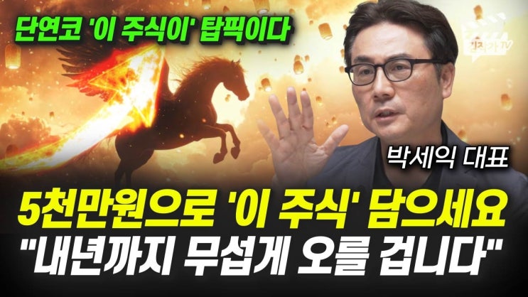 5천만원으로 '이 주식' 담으세요, 내년까지 무섭게 오를 겁니다