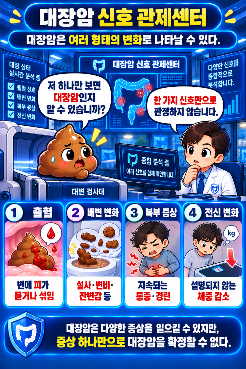 대장암 초기증상은? 혈변·배변습관 변화부터 확인해야 할 신호
