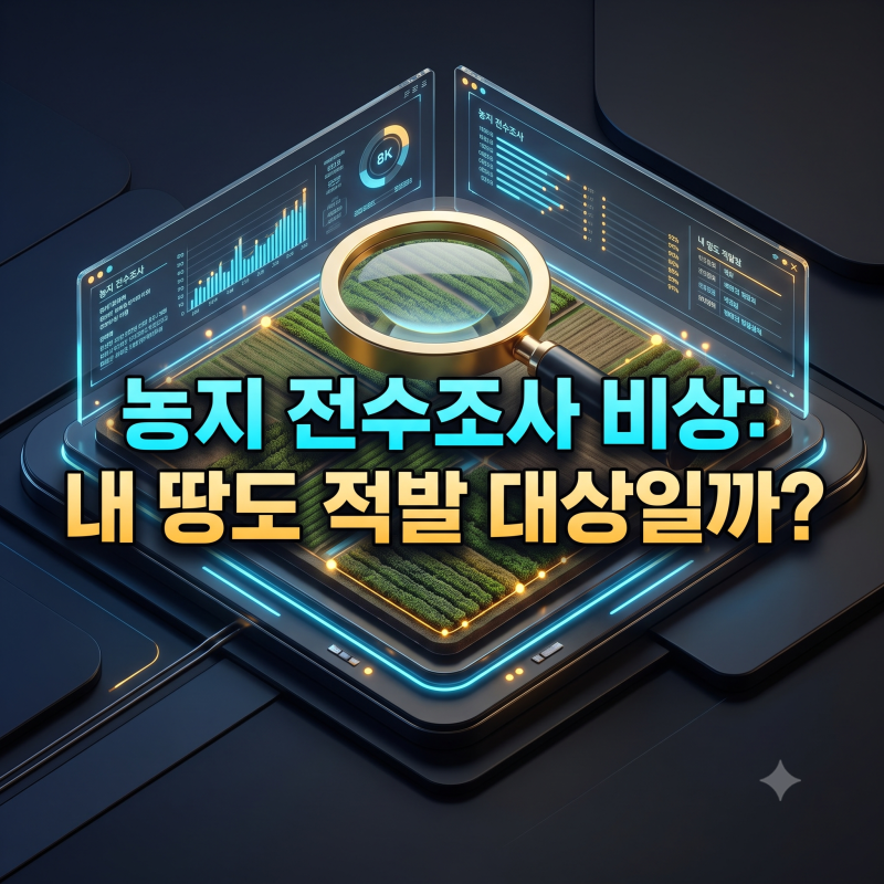 농지 전수조사 대상 확인 필수! 조사원 후기와 과태료 폭탄 피하는 법 (중단 논란 총정리)
