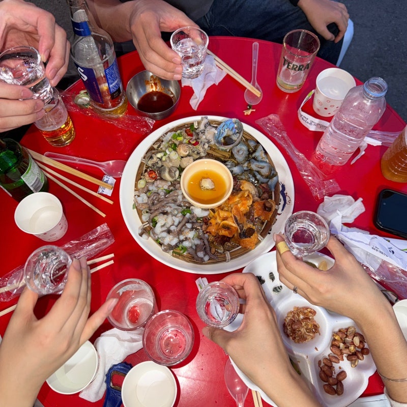 대구 칠성시장 야장 '꼭지포차' 후기 소주 4천원 혜자 포차거리