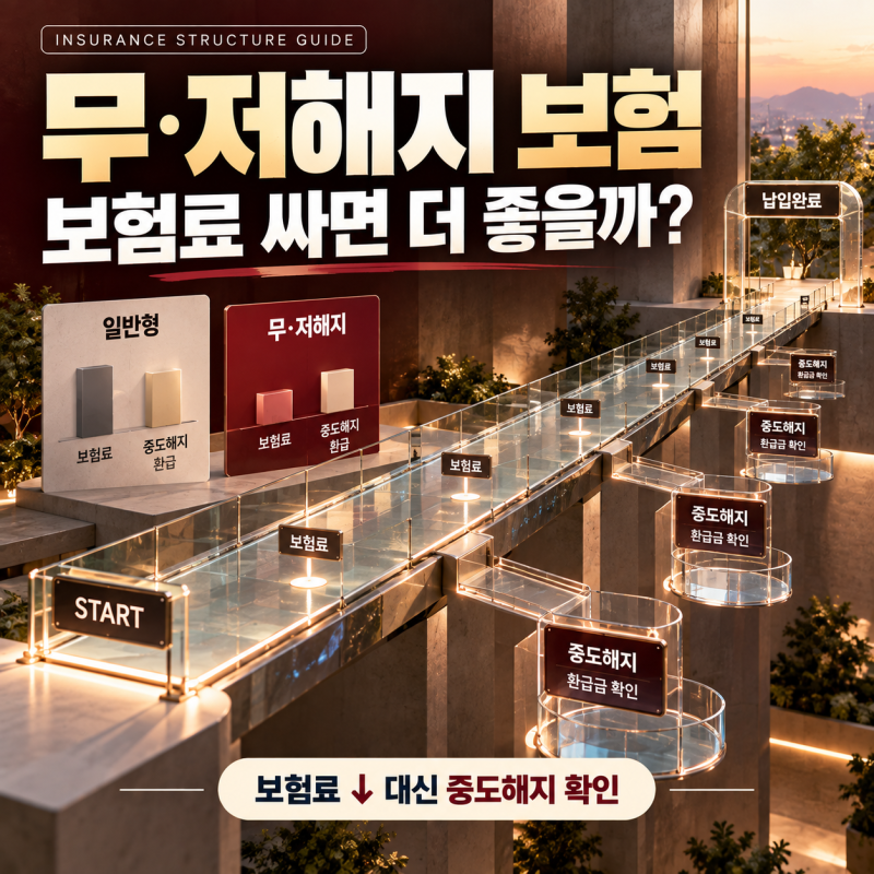 무해지·저해지환급형 보험은 보험료가 싸면 더 좋을까요? 일반형과 차이부터 해지 위험까지....