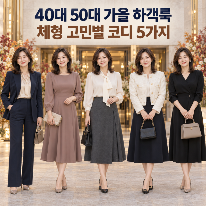 40대 50대 가을 하객룩 추천, 체형 고민별 코디와 브랜드 5가지