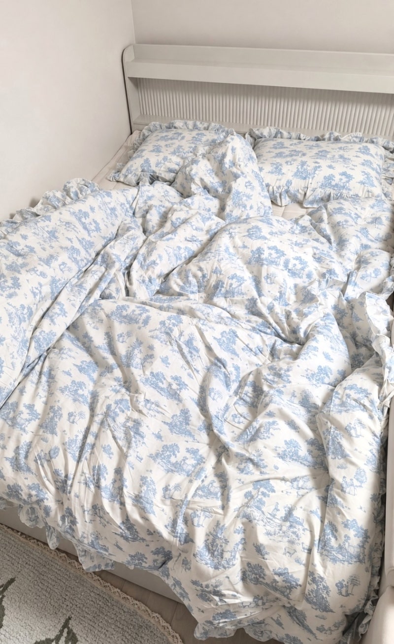 [내돈내꾸] 침구 하나 바꿨는데 방 분위기 미쳤다..! 퐁신퐁신~ 마틸라 호텔 차렵이불패드 세....