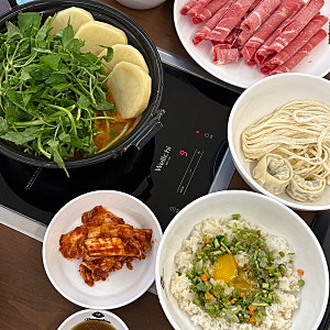 [동탄] 동탄호수공원 샤브샤브 맛집 등촌샤브칼국수 그랑파사쥬 점심 식사 후기