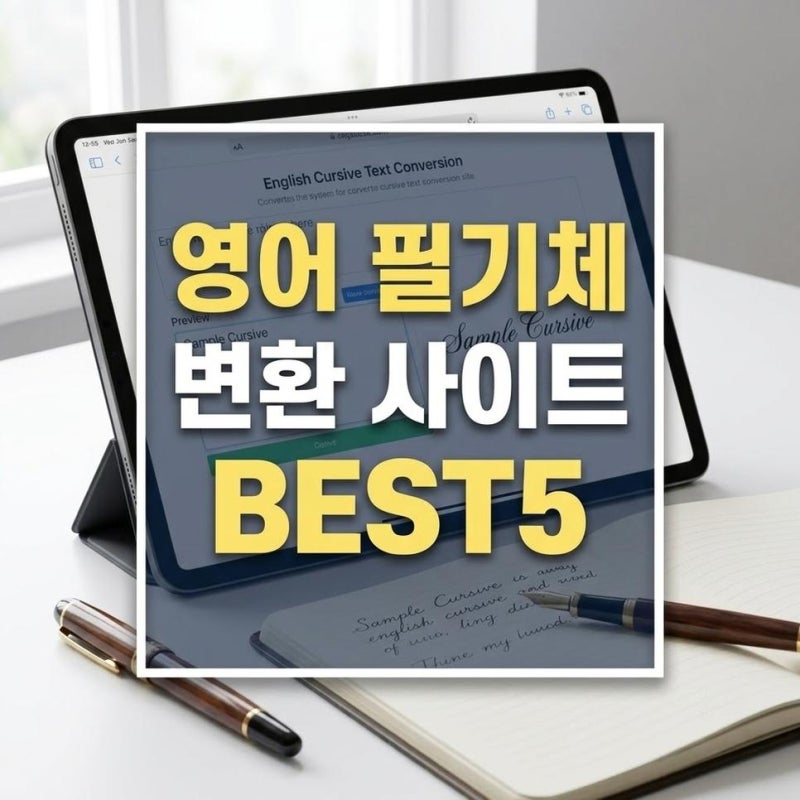 영어 필기체 변환 사이트, 인스타 영어 폰트 변환 방법 쉽게 정리