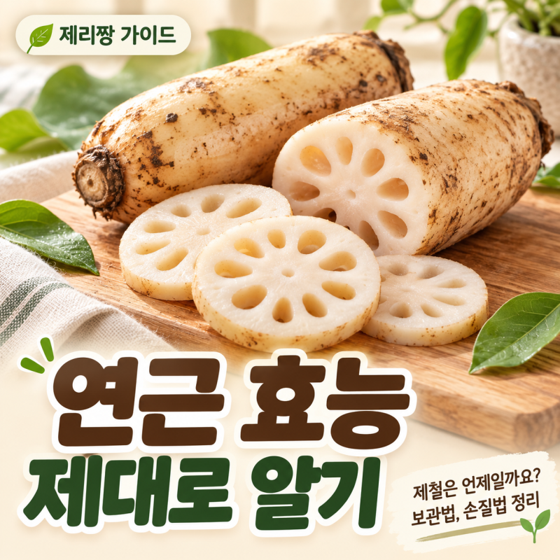연근 효능 제대로 알기: 제철은 언제일까요? 보관법·손질법 정리