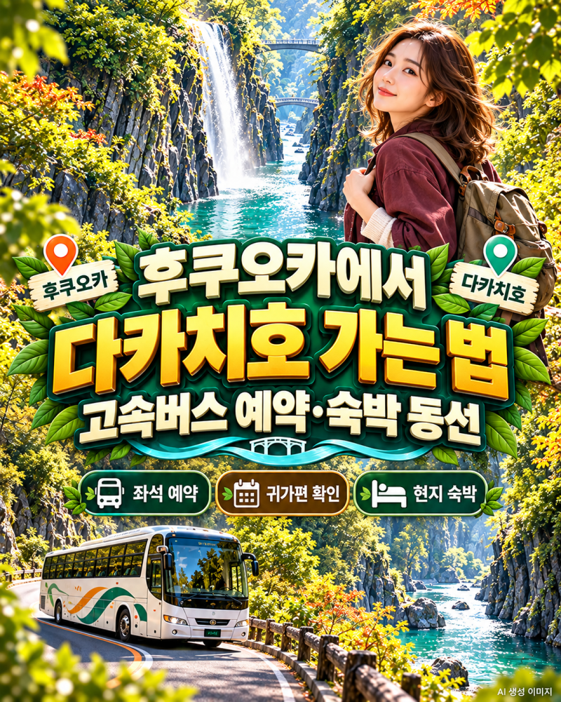 후쿠오카에서 다카치호 가는 방법｜고속버스 예약과 숙박 동선