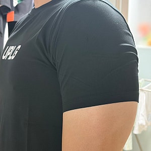 남자 헬스복 머슬핏 반팔티 유피라운지 UPLG 반팔 티셔츠 블랙 후기