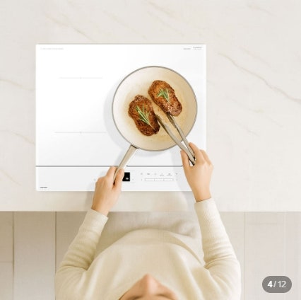 삼성 비스포크 CC80F63W1Z 화이트 3구 빌트인 인덕션 가스레인지 교체 후기