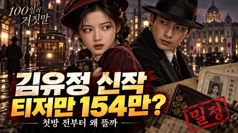김유정 신작 티저만 150만…‘100일의 거짓말’ 첫방 전부터 뜬 이유