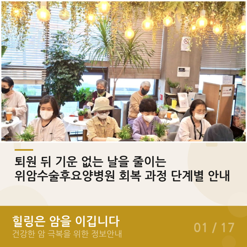퇴원 뒤 기운 없는 날을 줄이는 위암수술후요양병원 회복 과정 단계별 안내